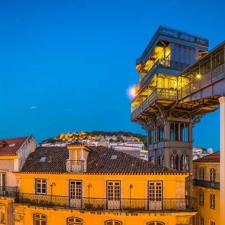 Chiado With View To The Castle Lisbon